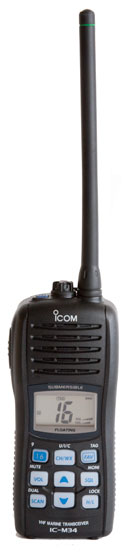 icom m34 handheld vhf radio